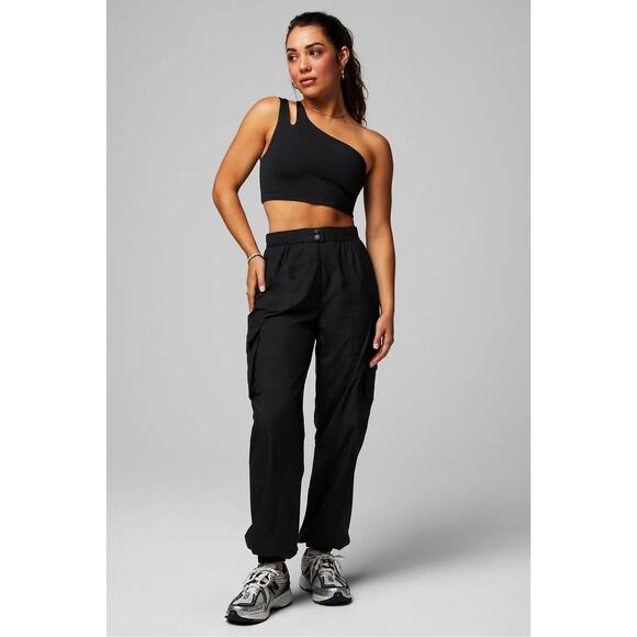 Fabletics Pants - New Fabletics Lightweight Cargo Jogger Black size M womens